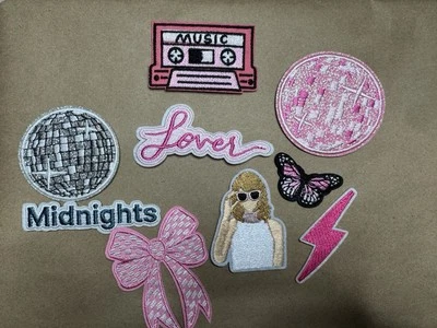 Girly t swift iron on patches lot Music Era Preppy/ Swiftie/ Trucker hat/ Prep - Image 1 of 2