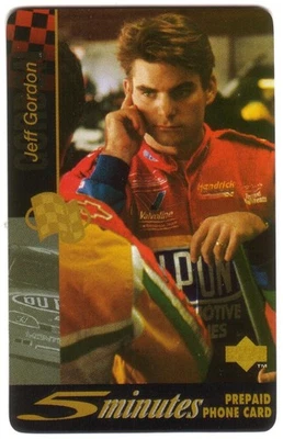 5m Jeff Gordon In Racing Suit (DuPont, Hendrick, Valvoline, Etc) Phone Card - Image 1 of 2