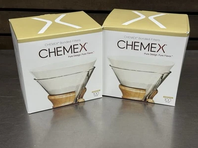 Lot of 2 - Chemex Bonded Filter - FC100 Circle - 100 ct - New - image 1 of 4