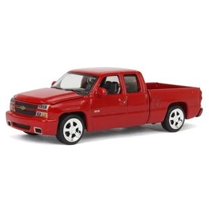 2006 Chevy Silverado SS Extended Cab Truck rot 1/64 Diecast Autoworld AWSP163-B - Bild 1 von 6