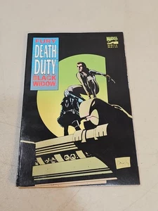 Marvel Comics Death Duty Black Widow Nick Fury novela gráfica en estado bastante bueno/casi nuevo 1995 - Imagen 1 de 4