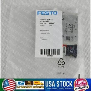 New Festo 566457 VUVG-L10-M52-RT-M5-1P3 Solenoid Valve - Picture 1 of 5