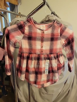 Camisa a Cuadros Jumping Bean Manga Larga Rosa Talla 4 Foto 1 de 2