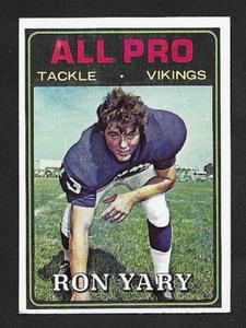 1974 Topps NFL Football #125 Ron Yary, Minnesota Vikings, All Pro, NRMT- - Picture 1 of 2