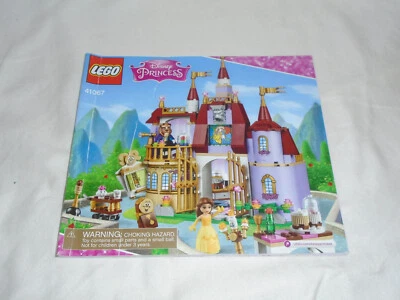 Lego Disney Princesa Castillo de Bella 41067 Manual de instrucciones Folleto solamente Foto 1 de 4