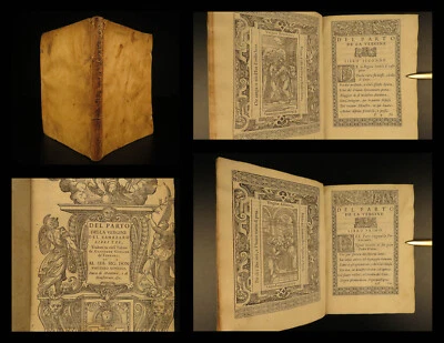 1588 Sannazaro Italian Renaissance Poetry Della Vergine Venice Giolito Woodcuts - Image 1 of 4