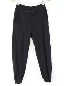 HM Joggers Black Track Pants Bottoms Drawstring Waist Sport Lounge UK 10 Divide - Picture 1 of 13