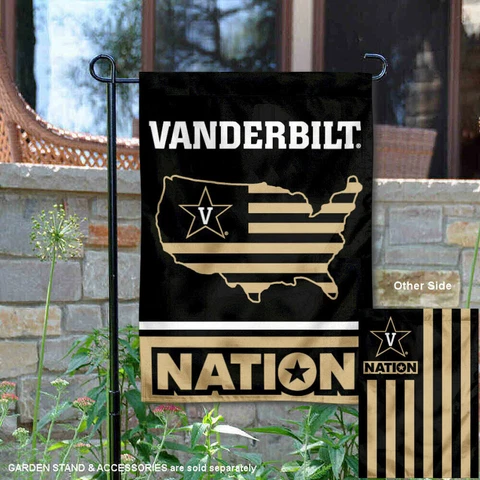 Vanderbilt University USA Stars and Stripes Nation Garden Flag and Yard Banner Cover