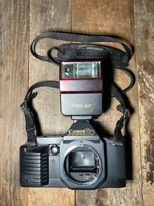 Canon T70 35mm Film SLR Camera Body With FLASH No Lens Tested - Picture 1 of 6