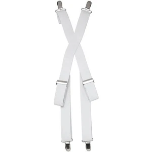 Weißer formeller Smoking Smoking elastische Hosenträger tolle Mylar-Clips wählen keine Hosen! - Bild 1 von 2