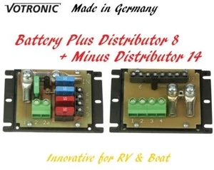 Votronic Fuse Block Circuit Plus Distributor 8 and Minus Distributor 14 - Picture 1 of 5