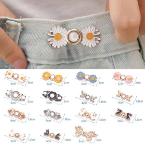 Jeans Waist Artifact Metal Buckle Waistband Expander Waist Button Retractable * - Picture 1 of 27