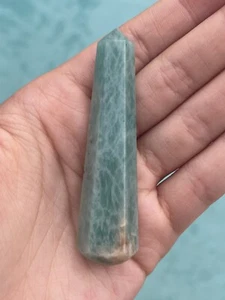 Original Amazonit Kristall Stabspitze - Bild 1 von 22
