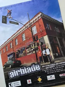 2002 AIRBLADE Video Game POSTER/PRINT AD 21x28cm Skateboard Playstation PS2 MAX - Picture 1 of 3