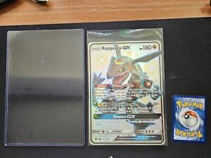 JUMBO Shiny Rayquaza GX 177a/168 Hidden Fates Promo NM/M w/ Sleeve & Top  Loader