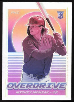 2021  Panini Chronicles Mickey Moniak Overdrive Holo RC | Philadelphia Phillies - Image 1 of 2