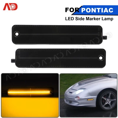 LED Side Marker Front Lamp smoked lens For Pontiac Sunfire GT SE 2000-2005 - Image 1 of 4