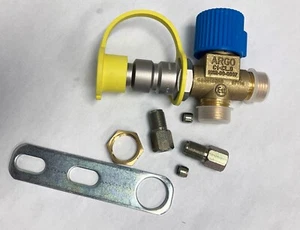 Receptáculo de relleno de GNC P36 NGV1 acero inoxidable/latón con válvula de cierre 3600psi 6 mm - Imagen 1 de 3