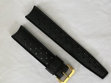 Vintage Genuine TROPIC Genuine Rubber Watch Strap. 18mm Curved Ends.  NOS