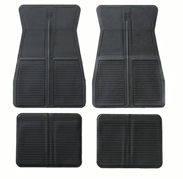 Black Original GM Style Floor Mat Set Camaro Nova Chevelle Impala Corvette - Image 1 of 3