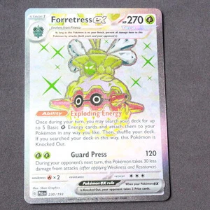 Pokemon SV02: Paldea Evolved Ultra Raro Holofoil Forretress ex 230 casi nuevo - Imagen 1 de 2