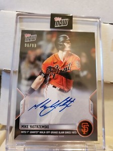 Mike Yastrzemski 2022 Topps Now #537A Auto /99 Walk-Off Grand Slam Giants