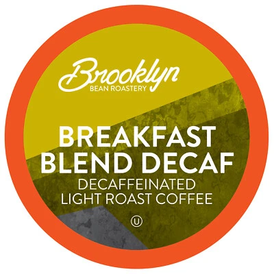 Brooklyn Beans Breakfast Blend Decaf Coffee Pods,Compatible 2.0 Keurig,40 Count - Image 1 of 4