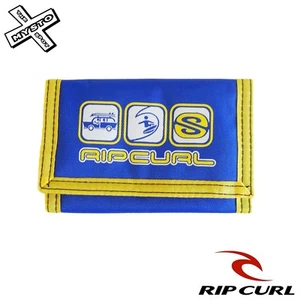 BILLETERA RIP CURL ""VELOCITY"" TRIPLE AZUL NEGRO ROJO GRIS LONA SURF NUEVA CON ETIQUETAS - Imagen 1 de 26