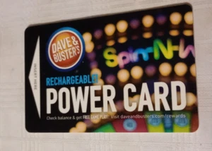 dave and buster power card (Spin And Win design) - Picture 1 of 1