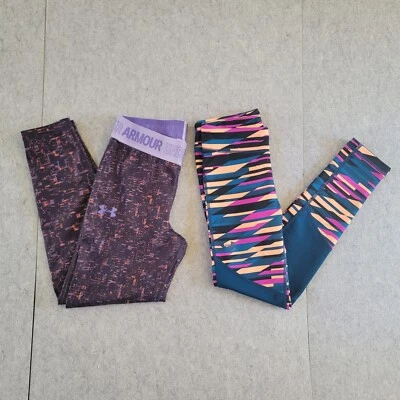 Lot of 2 Girls Youth Under Armour Leggings Size Large - Image 1 of 3