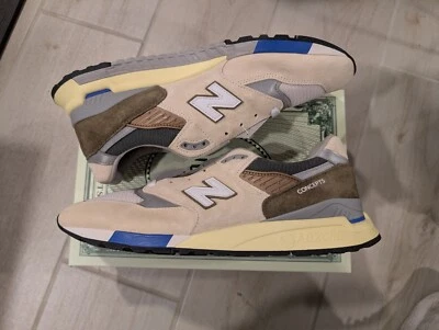 Größe 13 - New Balance Concepts x 998 Made in USA 2023 C-Note - 10th Anniversary - Bild 1 von 4