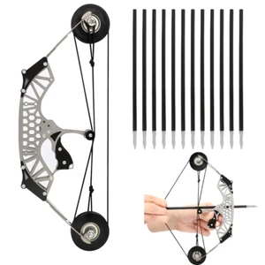 8'' Mini Compound Bow Arrow Set Archery Target Game Practice Shoot Kids Toy Gift - Picture 1 of 23