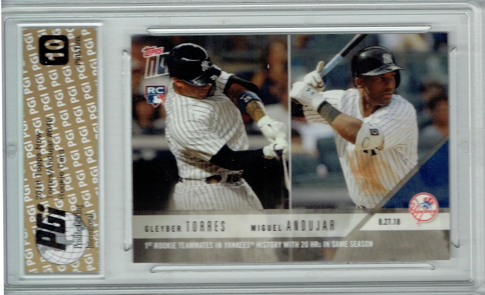 Miguel Andujar/Gleyber Torres 2018 Topps Now #648 PRISTINE Rookie Card PGI 10 - Image 1 of 1