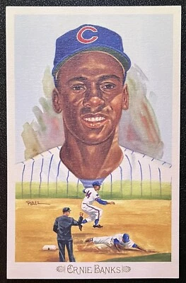 1989 Perez-Steele Celebration Ernie Banks #3明信片/10,000 — 第 1/2 张图片