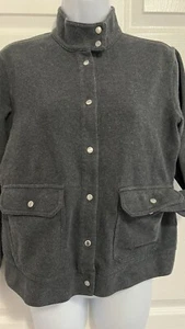 Lauren Ralph Lauren Gray Jacket Pockets Sz Medium - Picture 1 of 4