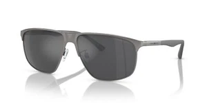 Emporio Armani 0EA2094 30036G Matte gunmeta Rectangular Sunglasses - Picture 1 of 5