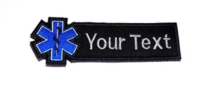 2 piezas. "PARCHE DE RESCATE CON NOMBRE PERSONALIZADO PARAMÉDICO EMT EMS MÉDICO 4-5""X1.5" - Imagen 1 de 2