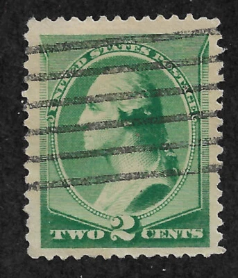 US # 213 (1887) 2c  - Used - Grade: VF/XF  - Washington - Image 1 of 2
