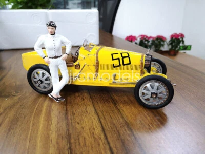 CMC Bugatti Type 35 Grand Prix #58 yellow 1:18 Truck - Image 1 of 4