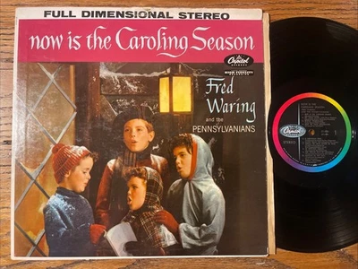 Fred Waring Now Is The Caroling Season LP Capitol Christmas Holiday + Inner M-!! - Image 1 of 4