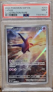 2024 PSA 9 MINT Latios 203/191 Surging Sparks Pokemon Graded Card - Picture 1 of 4