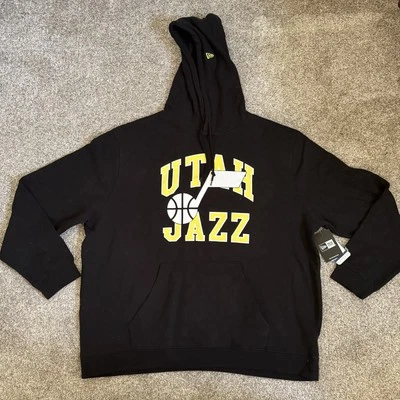 New Era Utah Jazz NBA Official Merchandise Men's 3XL Black Hoodie Pullover - Image 1 of 4