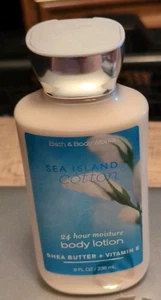 Bath & Body Works Sea Island Cotton Body Lotion 8 Oz - Bild 1 von 2
