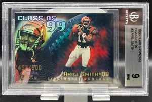 Flair Showcase Class of ’99 1999 novato #3CN Akili Smith #/500 Bengals BGS 9 MT - Imagen 1 de 3