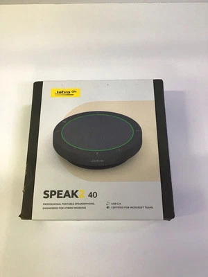 Jabra Speak2 40 Portable Speakerphone 4 Noise Cancelling Mics Dark Grey - Image 1 of 2