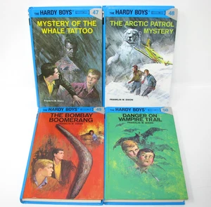 Hardy Boys Hardcover Lot Books 47 48 48 50 Glossy Flashlight FW Dixon - Picture 1 of 5