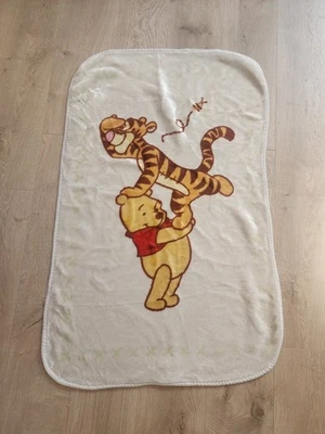 Winnie the Pooh Tigger Bee Soft Fleece Baby Blanket Disney Vintage 42" x 30"  - Image 1 of 4