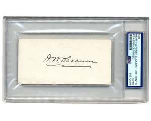 Autógrafo corte firmado por el general de la Guerra Civil Henry W. Slocum PSA automático - Imagen 1 de 2
