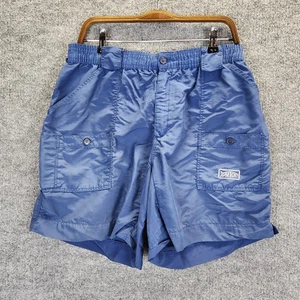 AFTCO Shorts Mens 34 Blue Nylon Performance Fishing Gear Cargo Utility M01L - Picture 1 of 12