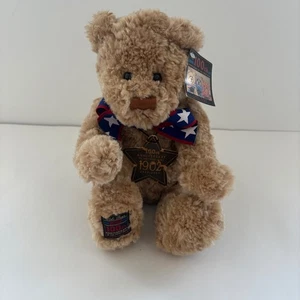 GUND Wish Bear 100° Anniversario Orsacchiotto Peluche Stella Papillon Etichette Patriottiche 9" - Foto 1 di 10